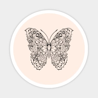 Butterfly line art illustration Magnet